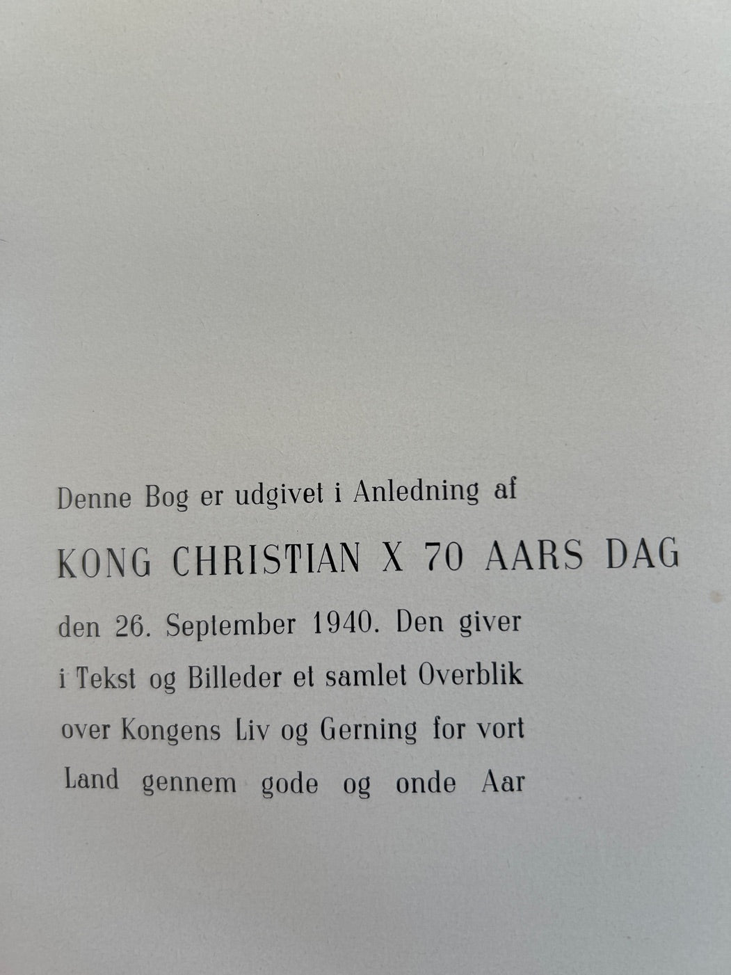 Vor konge